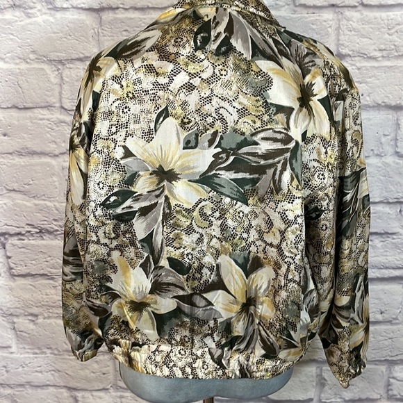 EVR vintage silk grannycore bomber jacket - Picture 9 of 9